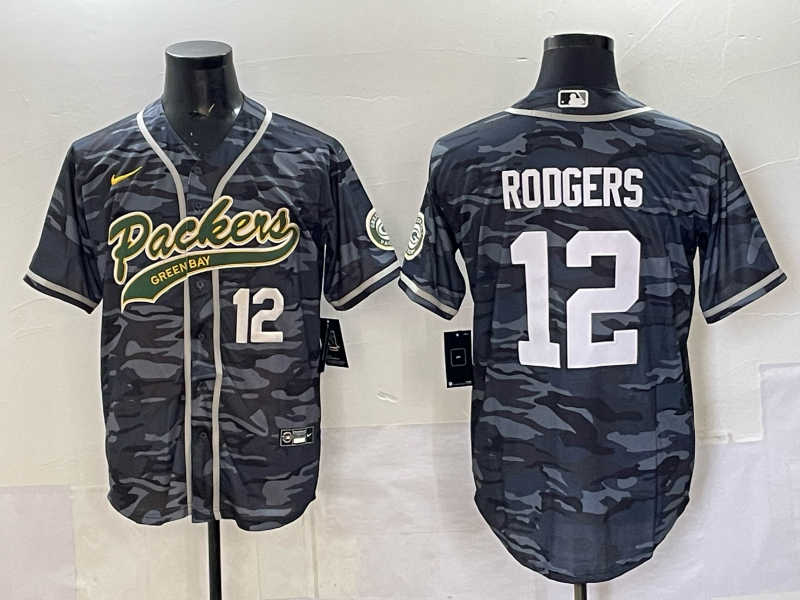Men Green Bay Packers #12 Rodgers camo Nike NFL 2025 jersey 01->green bay packers->NFL Jersey